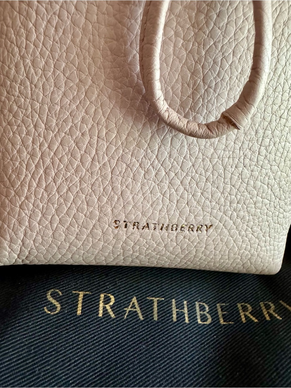 STRATHBERRY Lana Osette Leather Pouch in Lilac - Picture 2 of 7